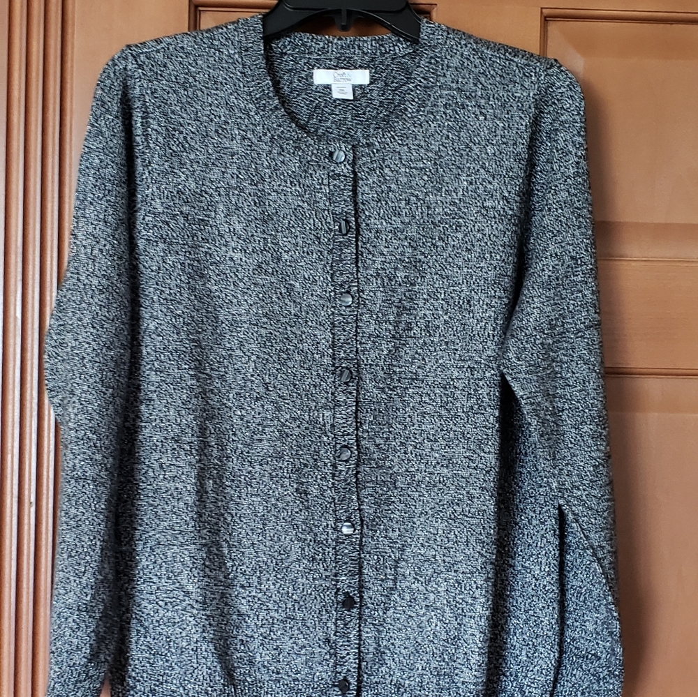 Croft & Barrow Metalic Cardigan